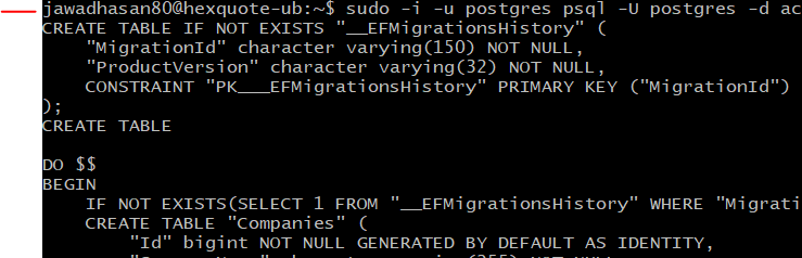 postgres app command line